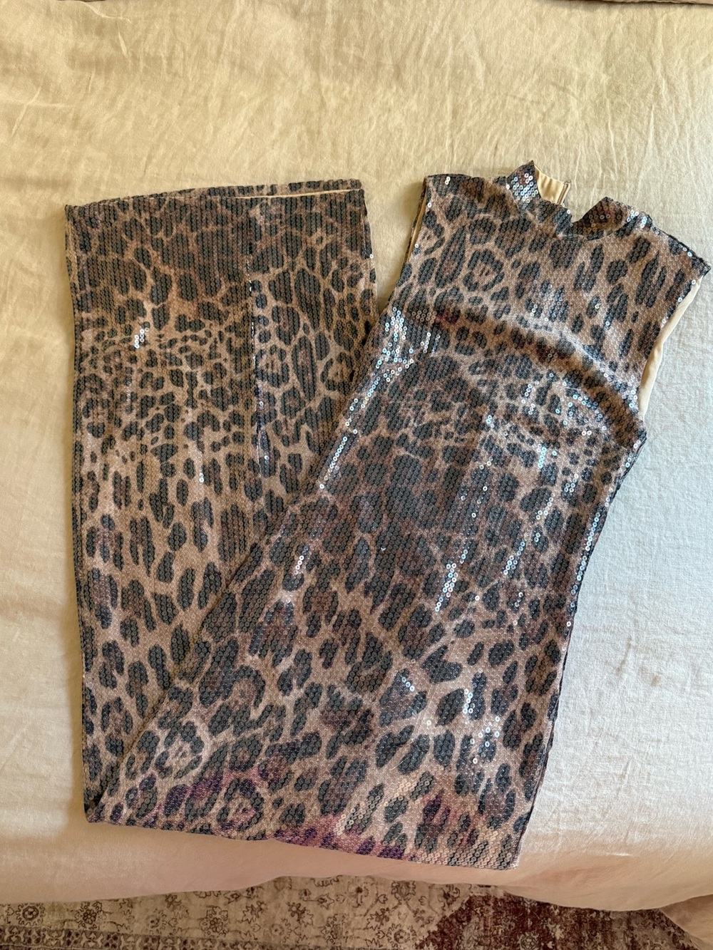 Meshki Leopard Print Maxi Dress with Side Slit - Picture 2 of 7